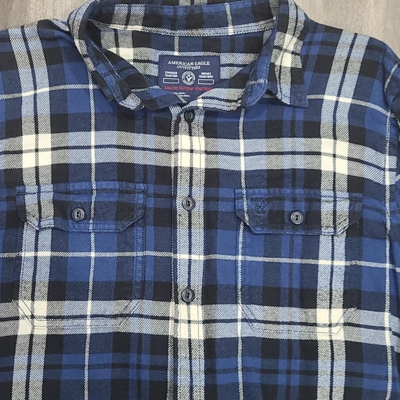 Men's american eagle plaid shirt - Picture 2 of 5